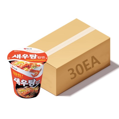 농심 새우탕 소컵 67g x 30개 (한박스)